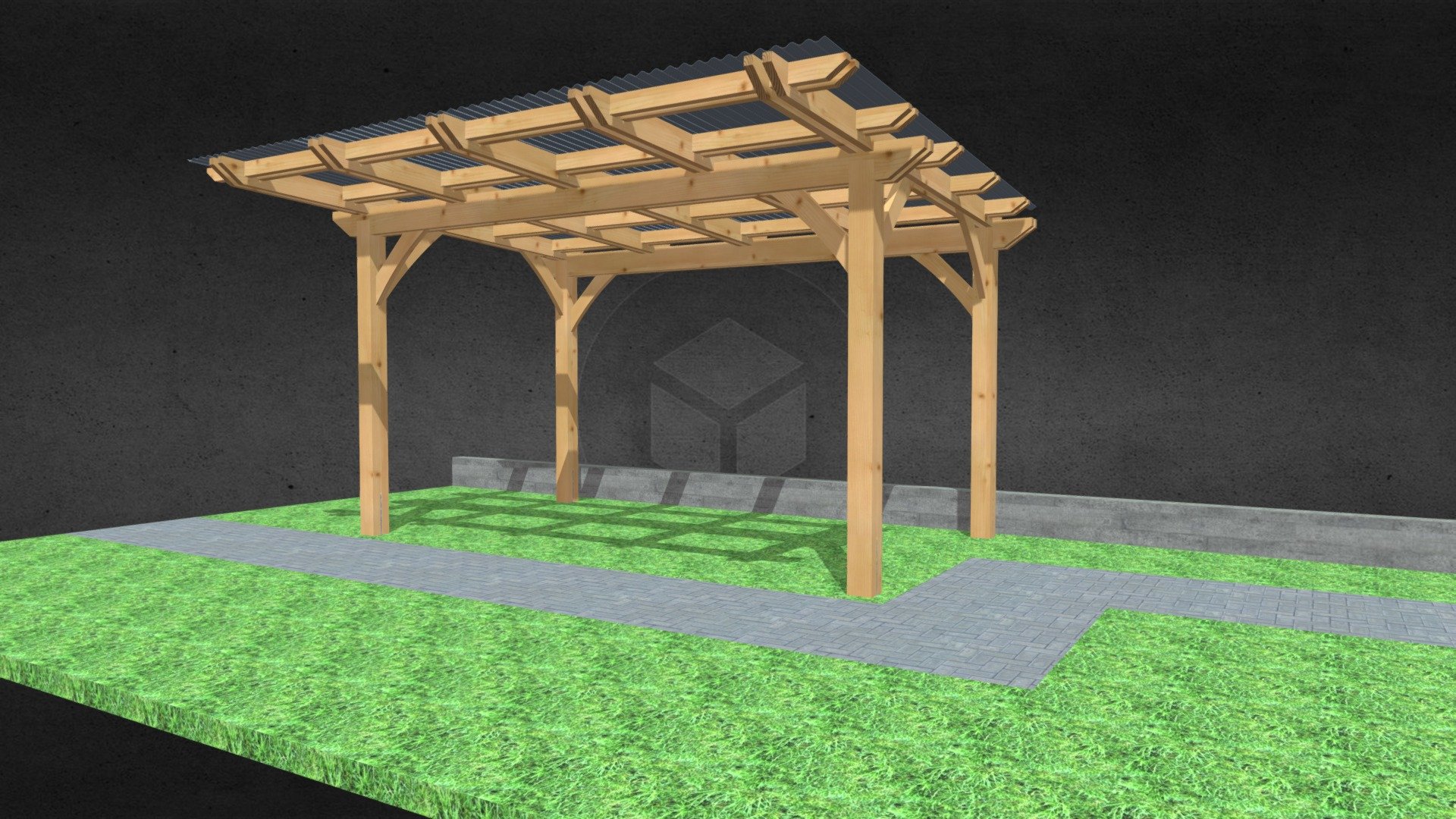 Pergola Evb 7 3d Model By Veber Wood Rendersales 4c954a2 Sketchfab 1178