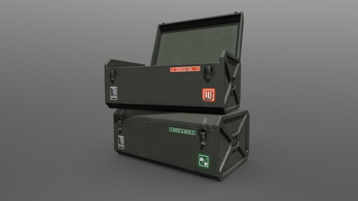 Military Crates 3D Model