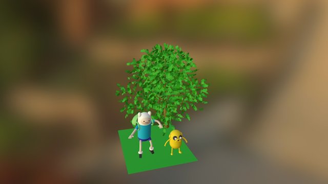 Finn y Jake 3D Model