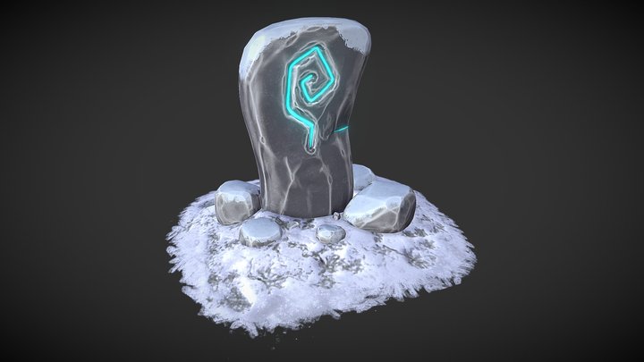 Icy Summoning Stone 3D Model