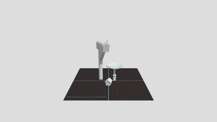 1GD11E_3 Simple Props 3D Model