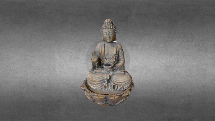 Buddha Fountain 3D Model