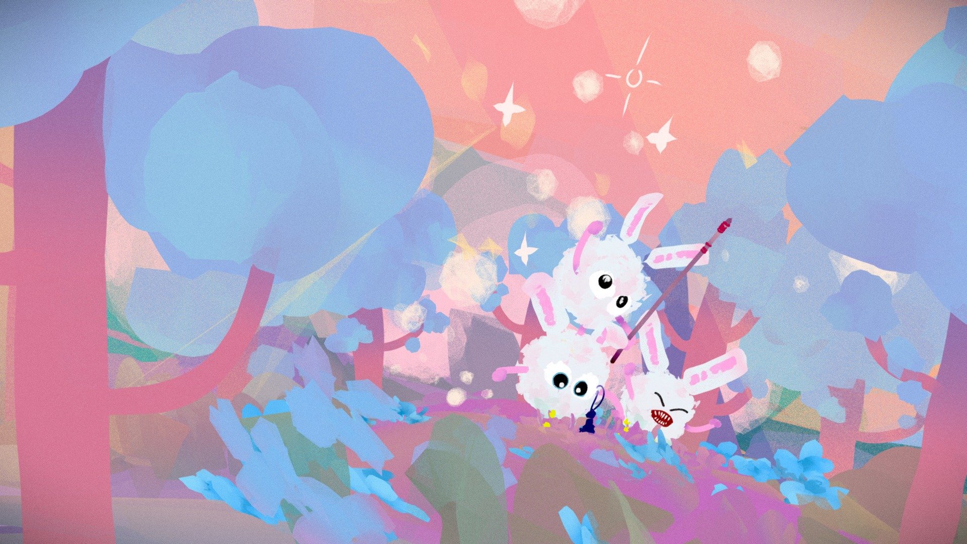 Hunter Bunnies Quillustration