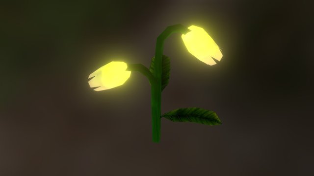Glow Flower 3D Model