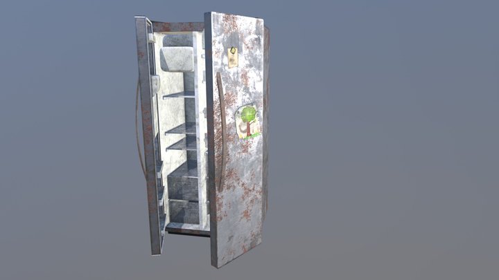 Wasteland Explorer - Refrigerator 3D Model