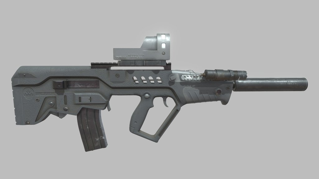 Assault rifles - A 3D model collection by p.polesskiy - Sketchfab