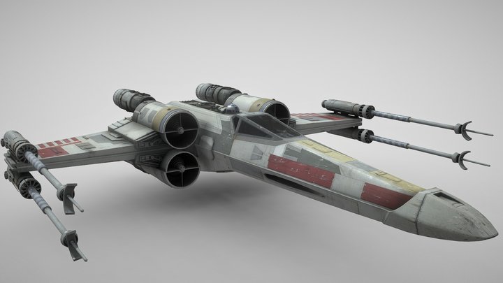 X-Wing (Textures Update) 3D Model