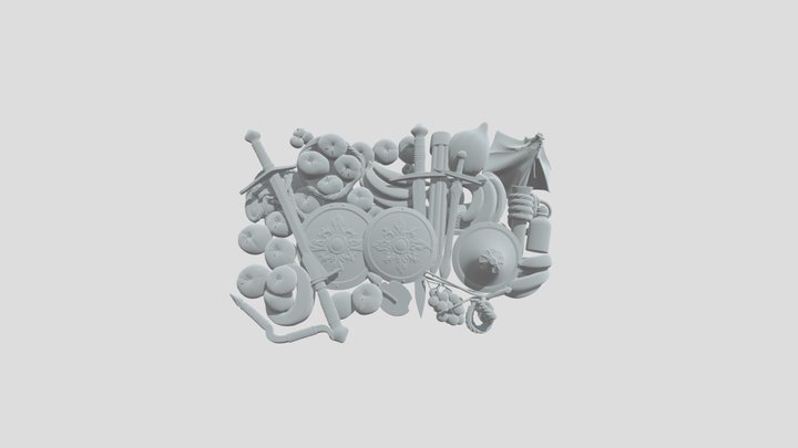 D&D dungeon object 3D Model