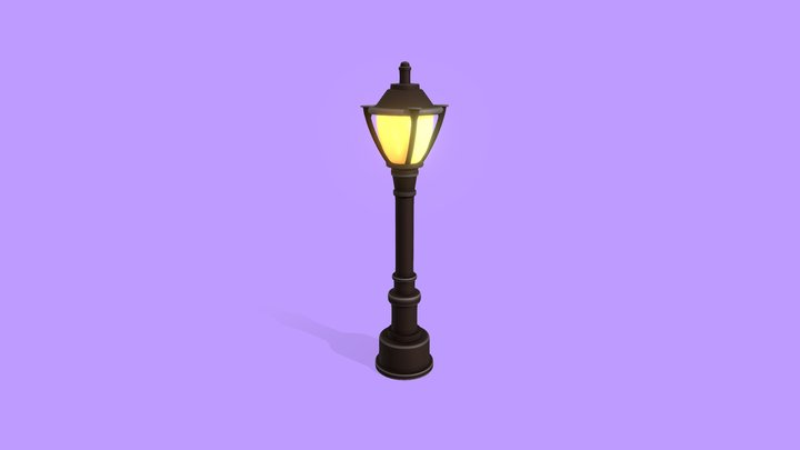 Stylized Historical Street Light 3D Model