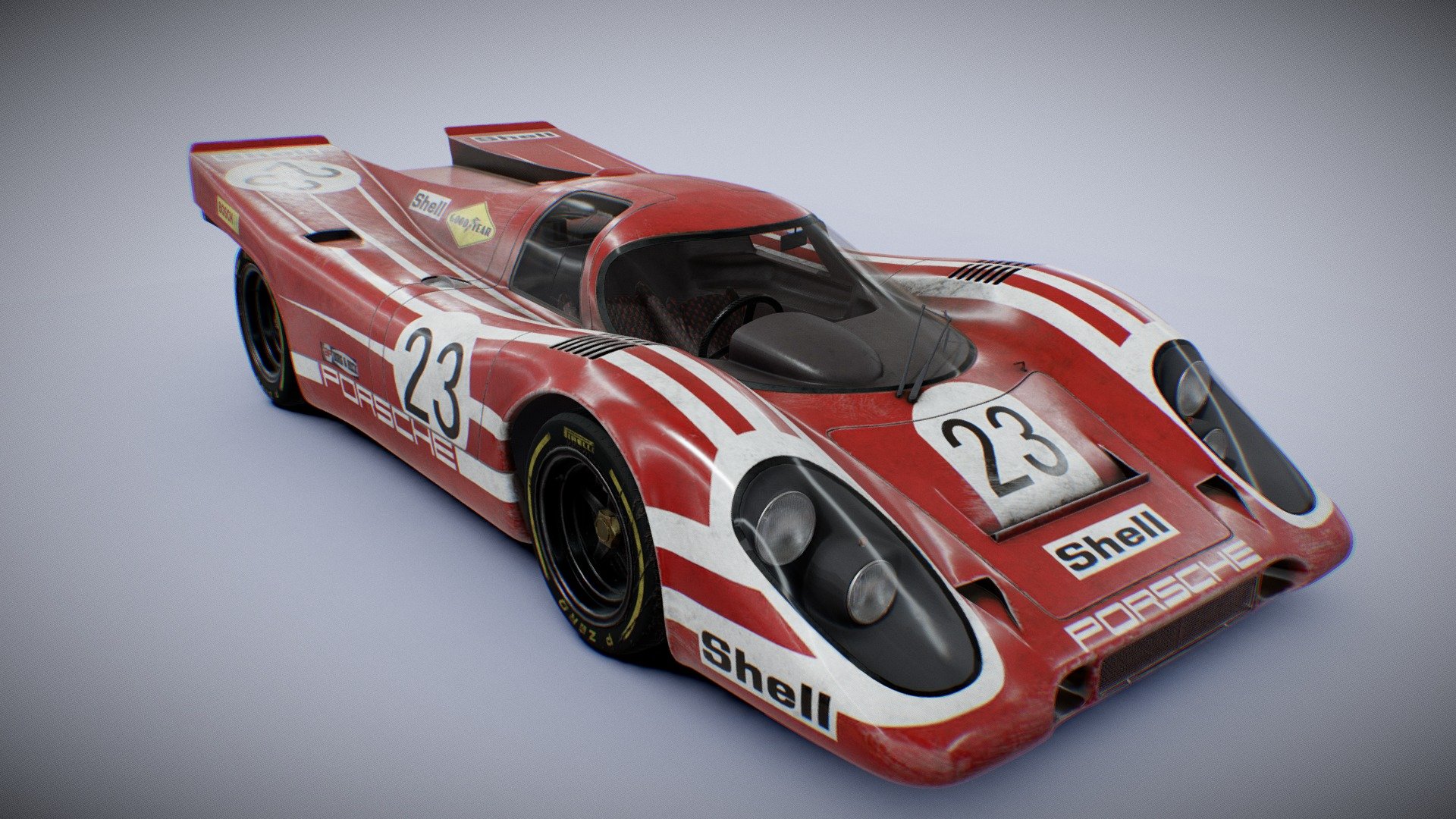 Porsche 917 (LeMans1970) - 3D model by Denis Kr