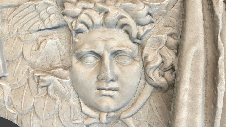 The face of a Gorgon 3D Model
