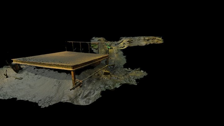 Vinkeveen 18m Platform + surrounding for divers 3D Model