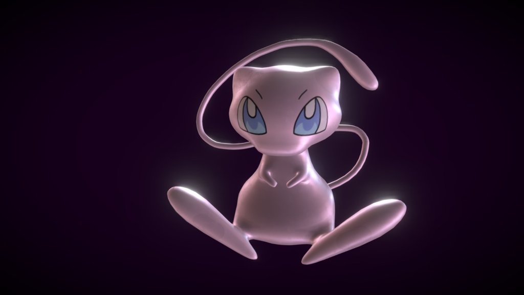 Mew-Pokemon pokemon character free 3D model 3D printable