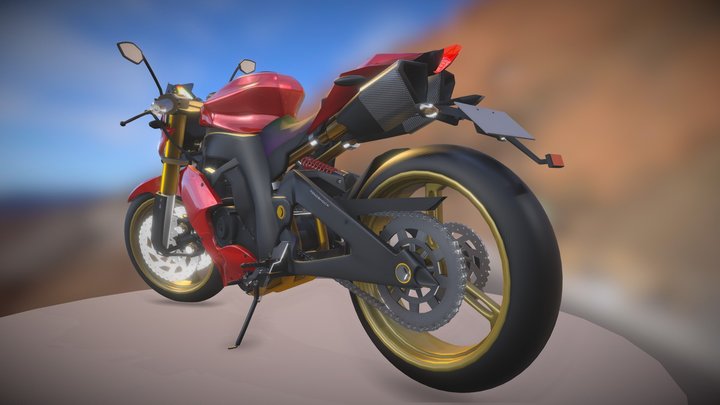 THEIA Motorcycle Concept Design 3D Model