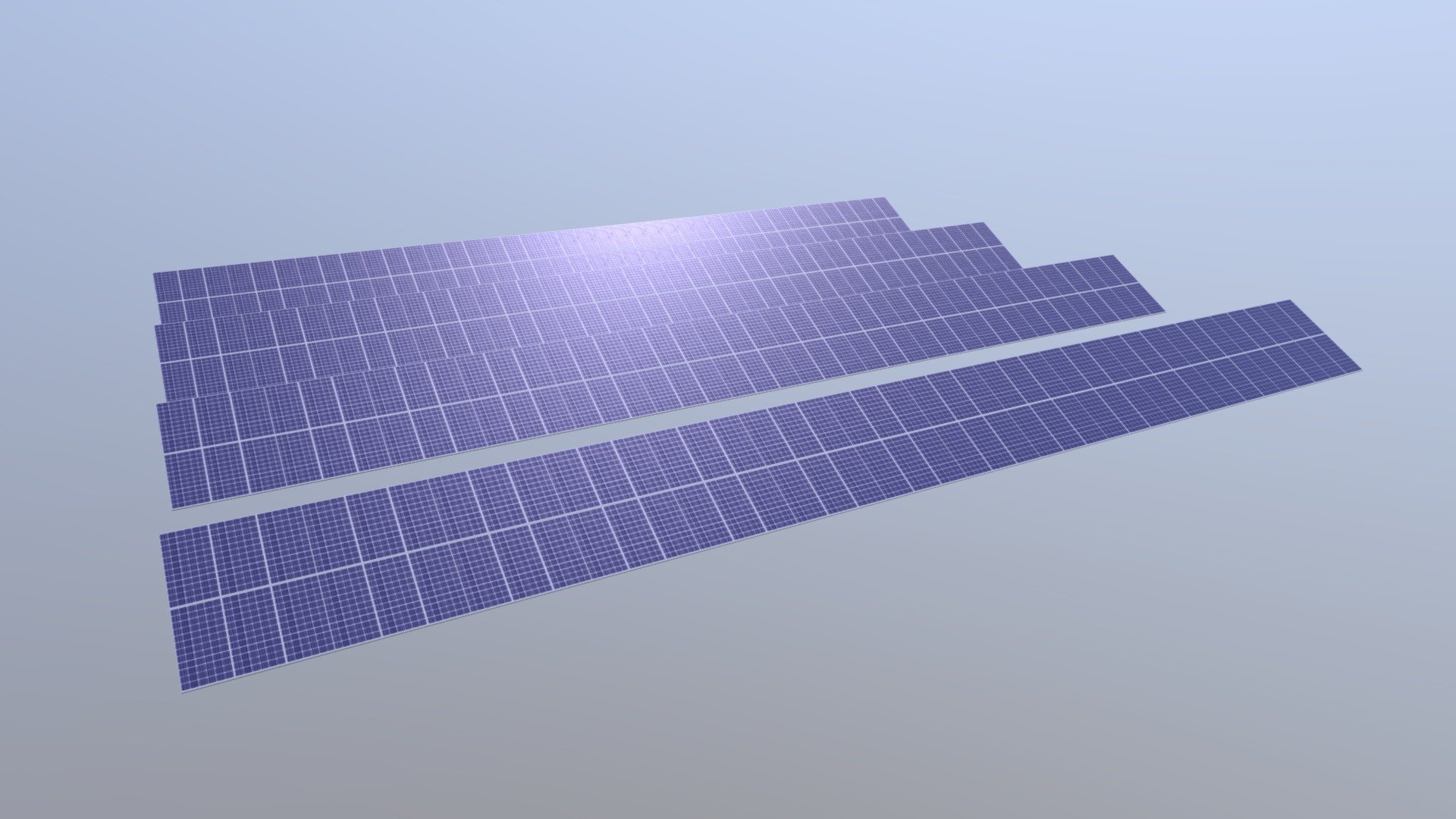 Ground Mount Array Download Free 3d Model By One80 Solar One80solar