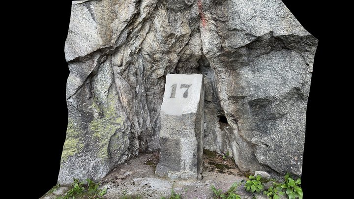 Milestone Innertkirchen - Grimselpass km 17 – Free 3D Model STL