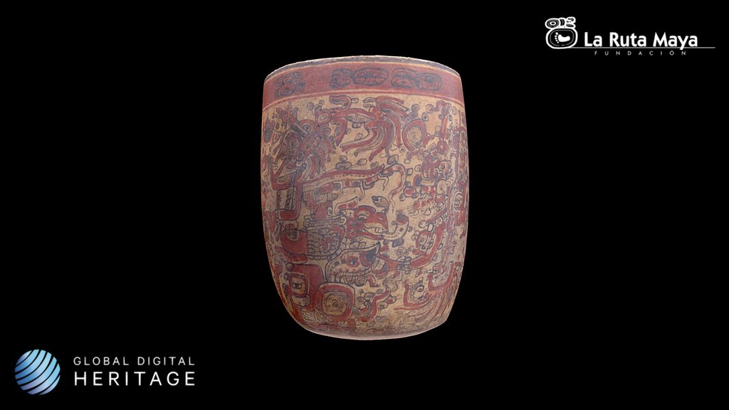 Vase Featuring Supernatural Scene