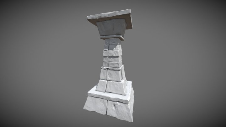 3D Modeling: Create a 3d column | TUTPAD 3D Model