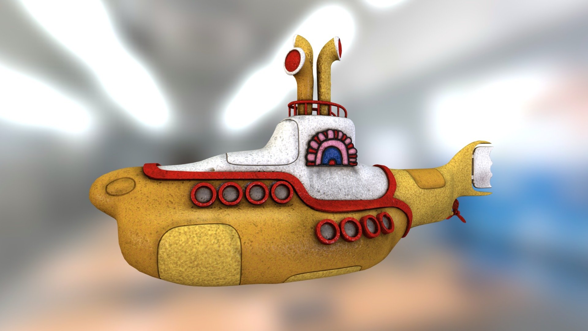 Yellow Submarine 3D model by IceManStudio [4ca15ff] Sketchfab