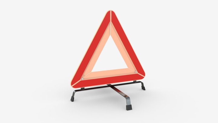 Car emergency sign 3D Model