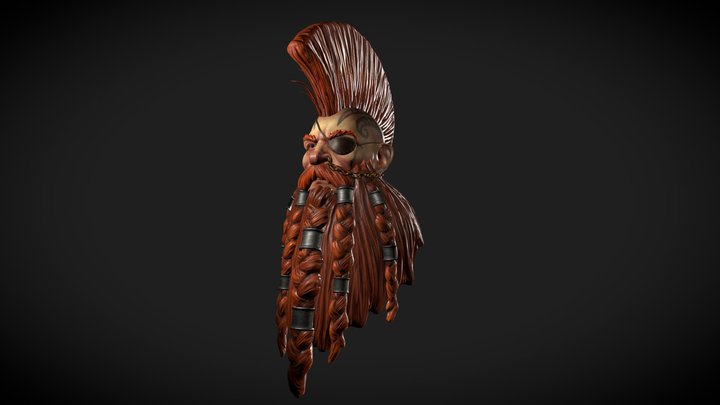 Gotrek Gurnisson The avatar of Grimnir Warhammer 3D Model