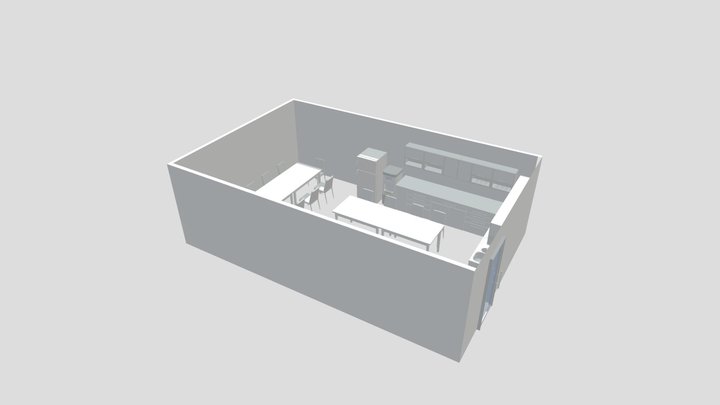 ห้องอาหาร 2 3D Model