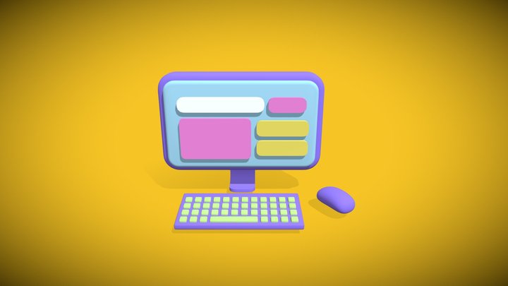 Toon IMac 3D Model
