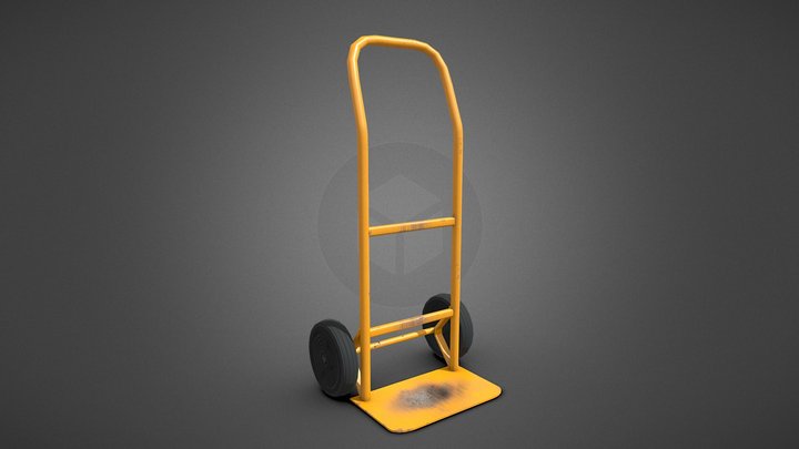 Hand Truck Cart 3D Model