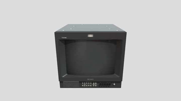 Sony_pvm-14l2_crt_tv 3D Model