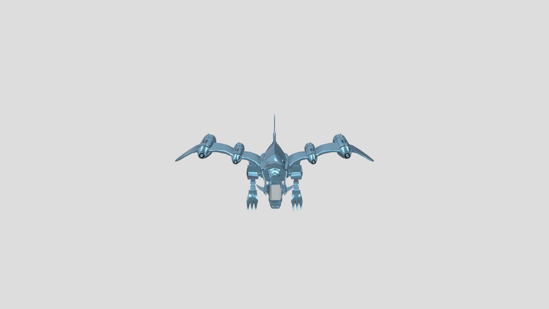 Blue Eyes White Dragon Jet - Download Free 3D model by Kyle Dorr (@dorr ...