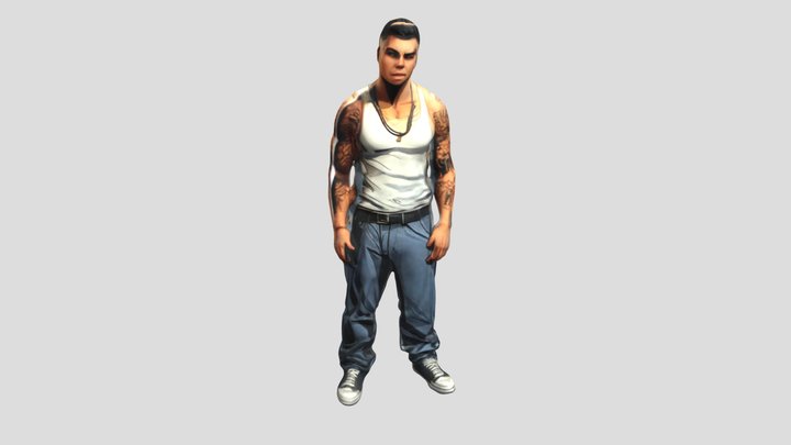 Street gangster 3D Model