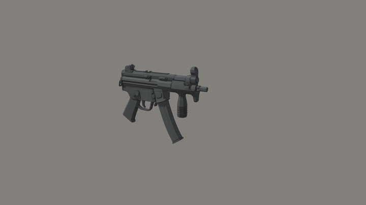 HK MP5K 3D Model