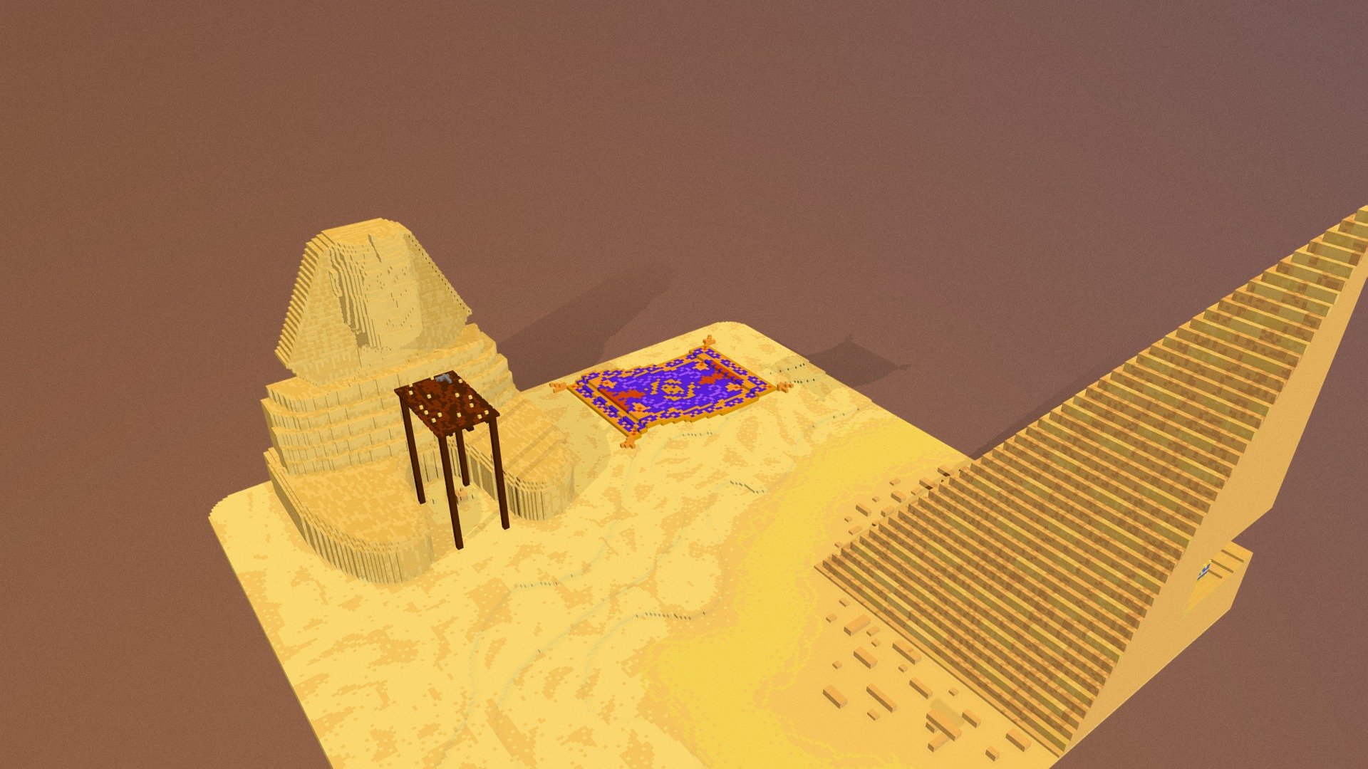 Magic Carpet visits the Sphinx - 3D model by voxel bunny (@nicy ...