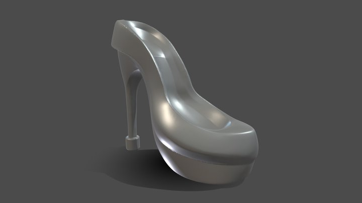 High heel shoe to 3dprint 3D Model