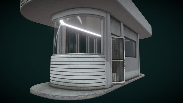 Security_room_ Parking_19_MB 3D Model