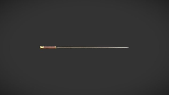 Swordstick blade 3D Model