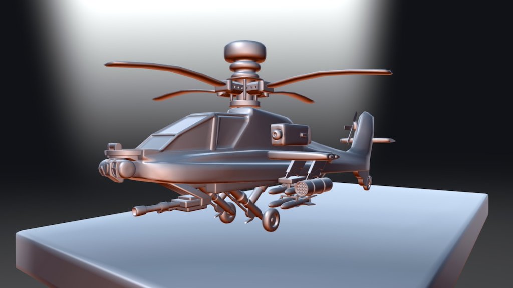Helicopter AH-64 Apache