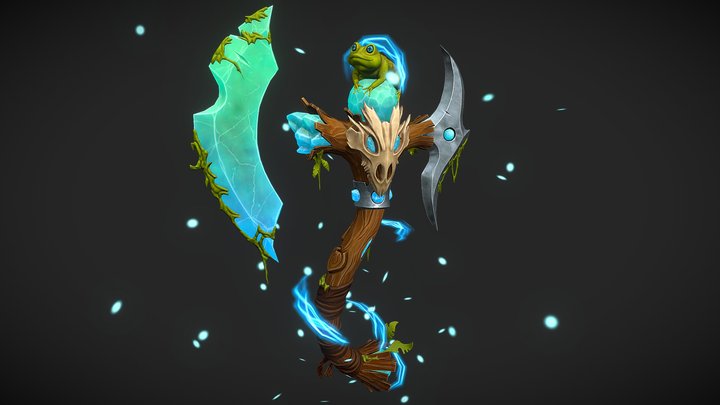 The Green Axe 3D Model