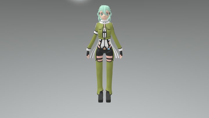 SAO Sinon 3D Model