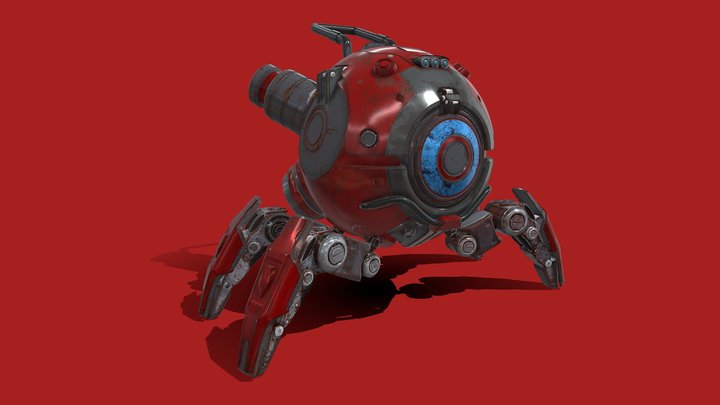 Attack Robot 3D Model