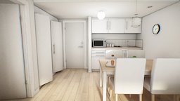 One Bedroom Apartment 3D Model