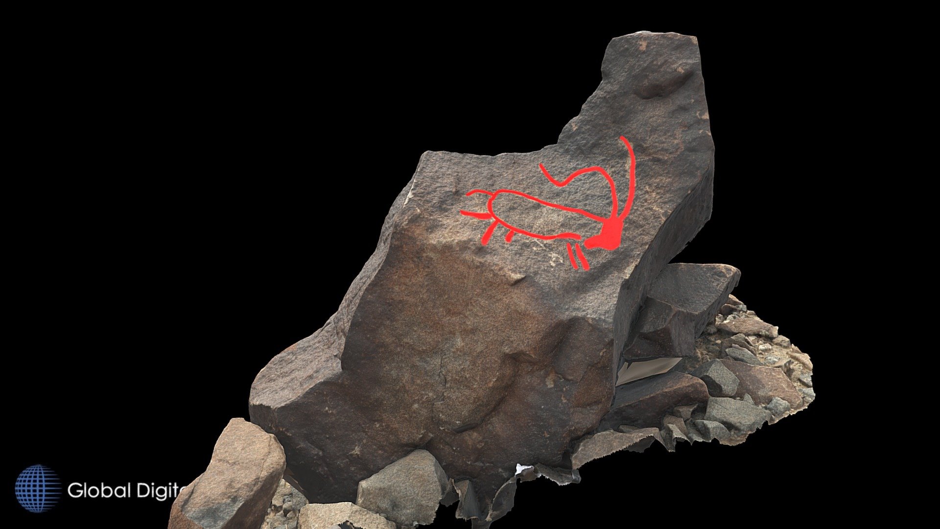 Petroglyph N22 Khatm Al Melaha, Kalba, Sharjah