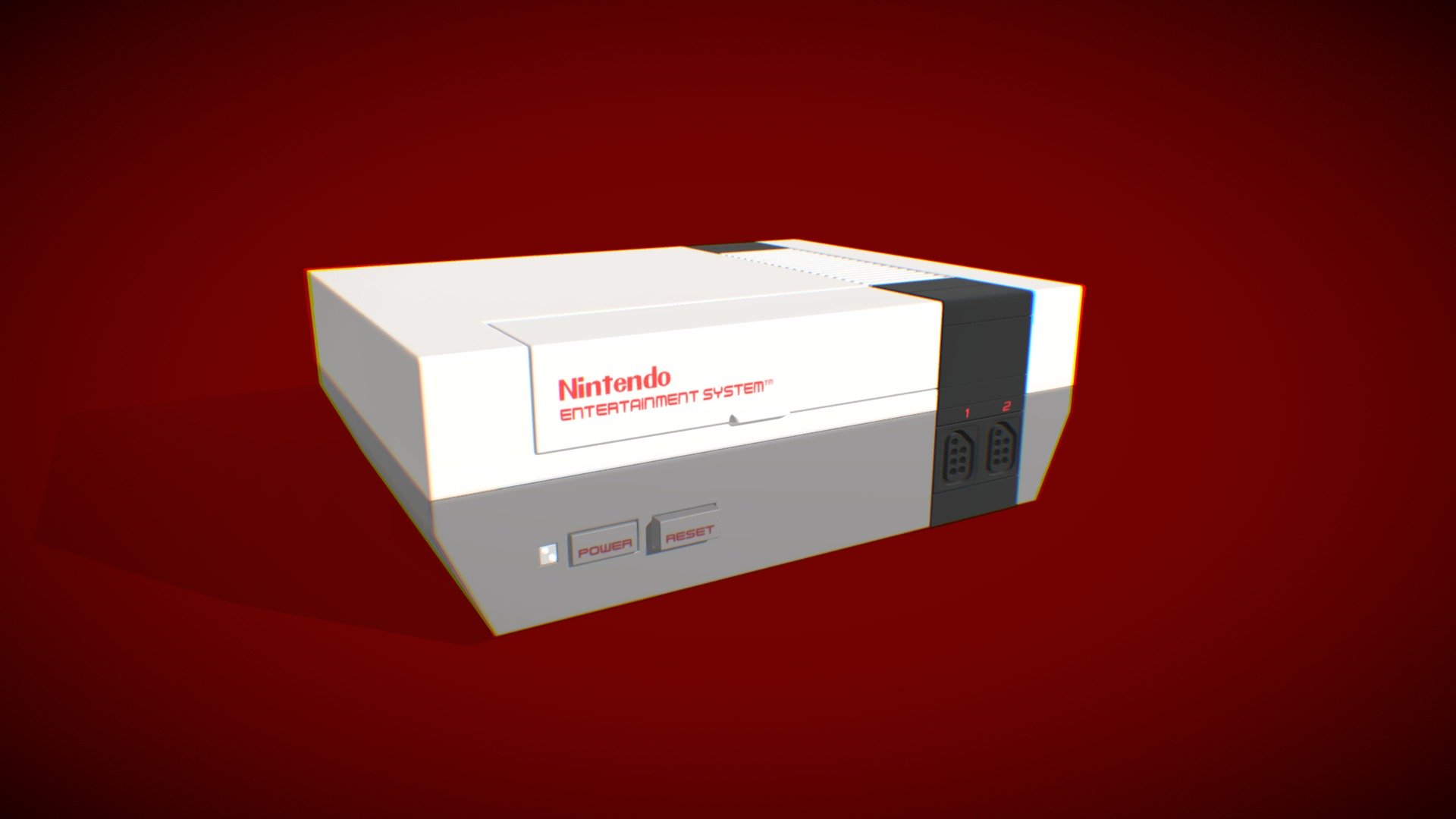 Nintendo Nes 3D model by Eskull885 (electricskull885) [4caf7fd