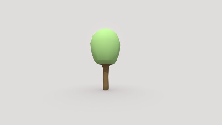 Low Poly Tree 3D Model