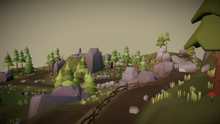 Micro Landscape 01 3D Model