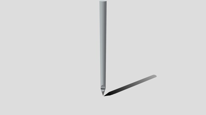 lowpoly Organ pipe (Principal, gothic mouth) 3D Model