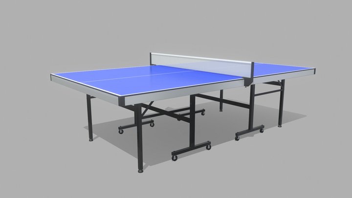 Ping Pong Table 9ft Long 3D Model