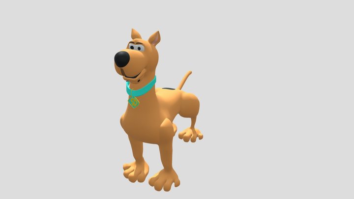 Scooby (midpoly model) 3D Model
