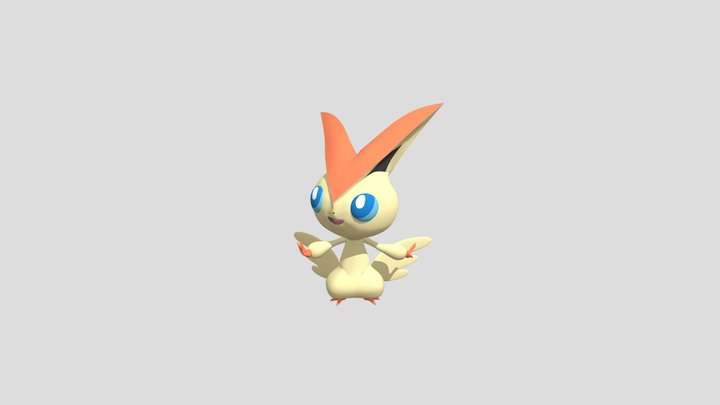 Victini Pokemon 3D Model