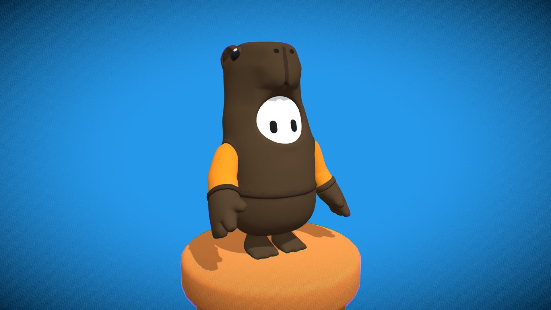 Fall guys capybara costume - 3D model by Neonlight [4cb2cb6] - Sketchfab